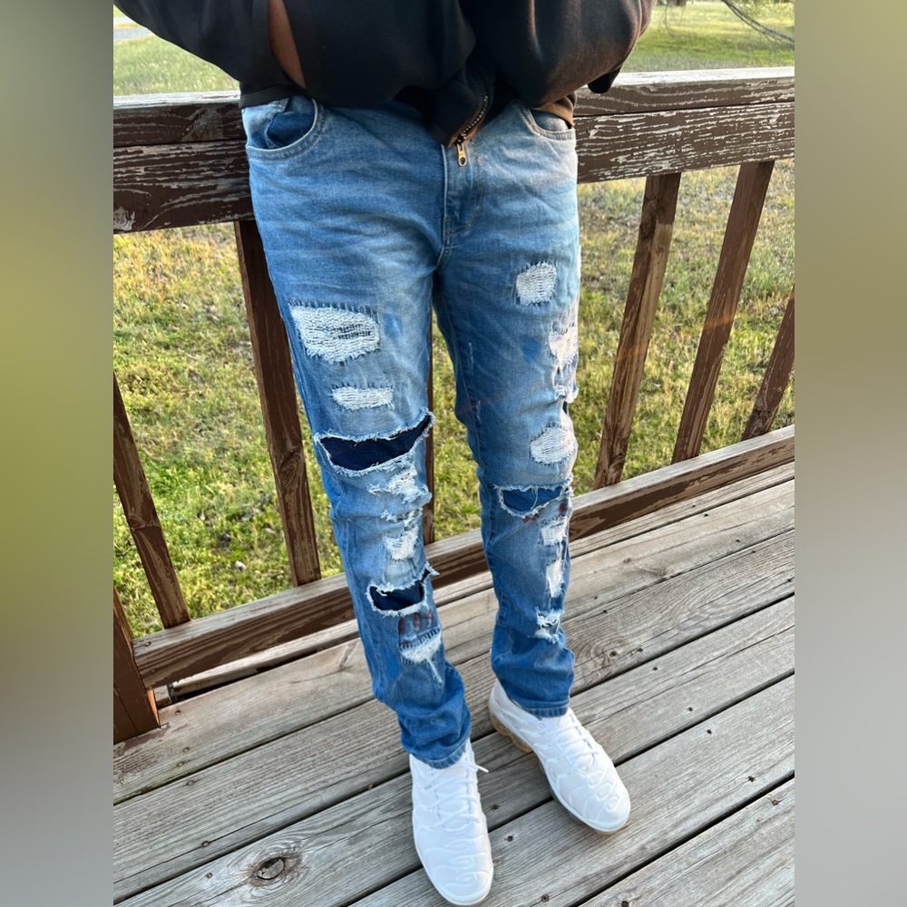 •Distressed Drip• Denim by GRINDHOUSE